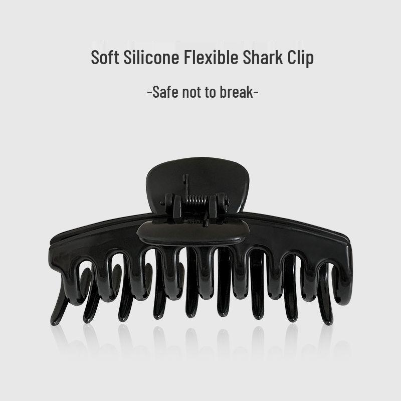 High-End Soft Silicone Shark Hair Clip for Women - No-Slip, Gentle On Hair, Perfect for Updos