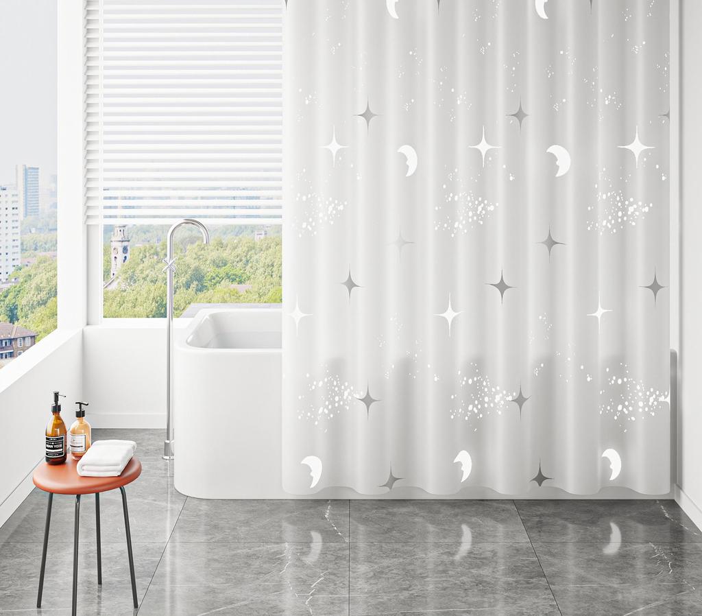 Wodoodporna, odporna na pleśń zasłona prysznicowa i przegroda do użytku w łazience