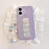 Purple Cake Candle Compatible iPhone 14/15/16/17 Pro Max Protective Chain Case