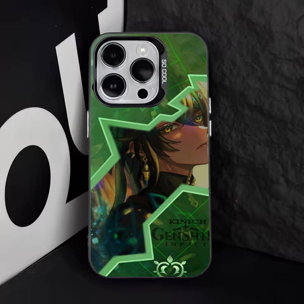 

G-Genshin Impact Kinich (1) Phone Case For iPhone 17,16,15,14,13,12,11,Pro,Max,Plus,E,Air,Mini Black Tpu Cover iPhone16
