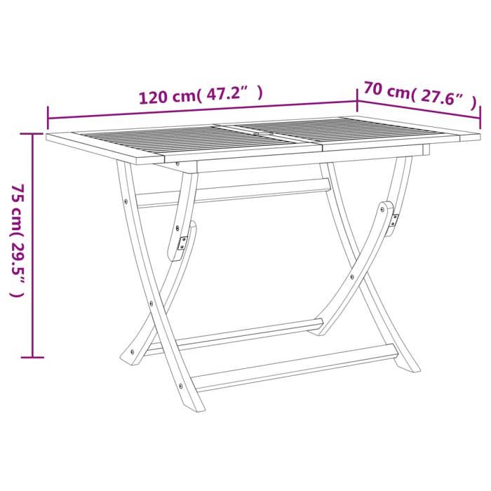 VidaXL Ensemble à manger de jardin 7 pcs Bois d'acacia solide, ensemble de salle à manger d'extérieur, meuble de salle à 3214235