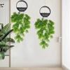 Artificial Green Fanleaf Plants Hanging Rattan Decoration Window Decor Artificial Green Ferns
