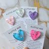5pcs/Set Heart Shaped Resin Pocket Hug Cards, Multi Color Love Theme Greeting Cards With Invitation Pocket, Gift For Birthday, Wedding,Christmas Day,