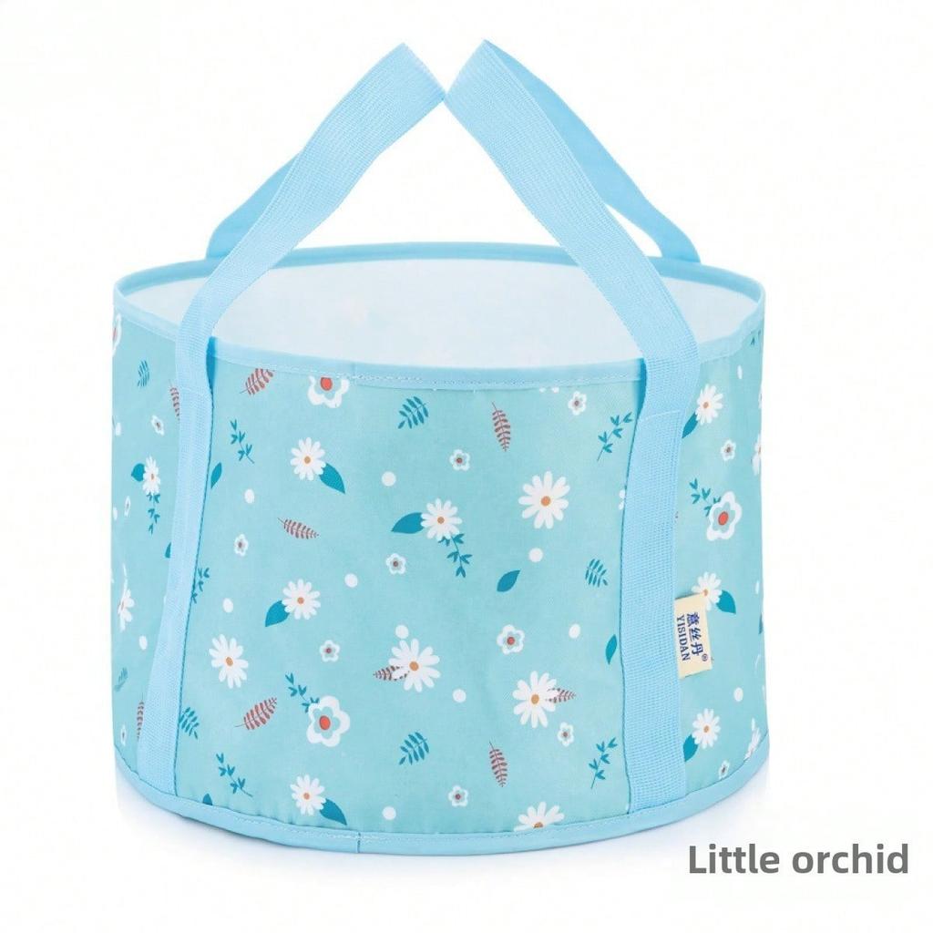 Foldable Basin Portable Travel Laundry Washbasin Foot Soaking Bag Bucket Travel Basin
