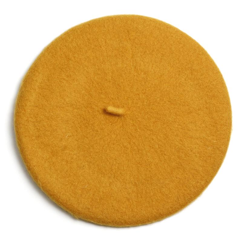 

2021 Осінь/Зима Жіночий Вовняний Французький Берет з Індивідуальним Логотипом One Size