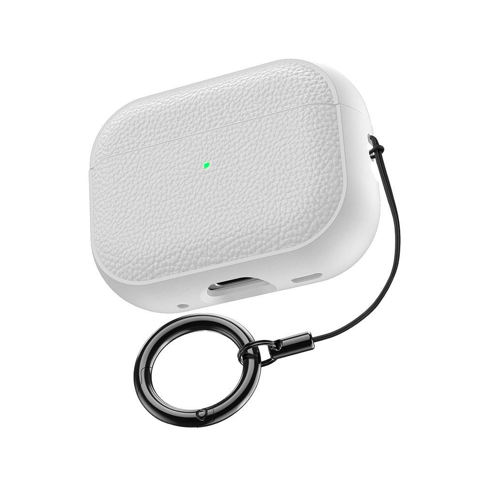 For AirPods Pro 3 Case Soft TPU Leather Design Protective Cover Headset Shell With Lanyard Anti-lost Headphone Bag