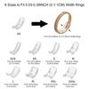 15/26Pcs Transparent Ring Guards for Loose Rings Silicone Ring Tighteners  Unisex