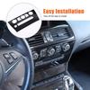 Gossy Black Center Air Outlet Frame Trim Cover For BMW 6 Series E63 E64 2004-09
