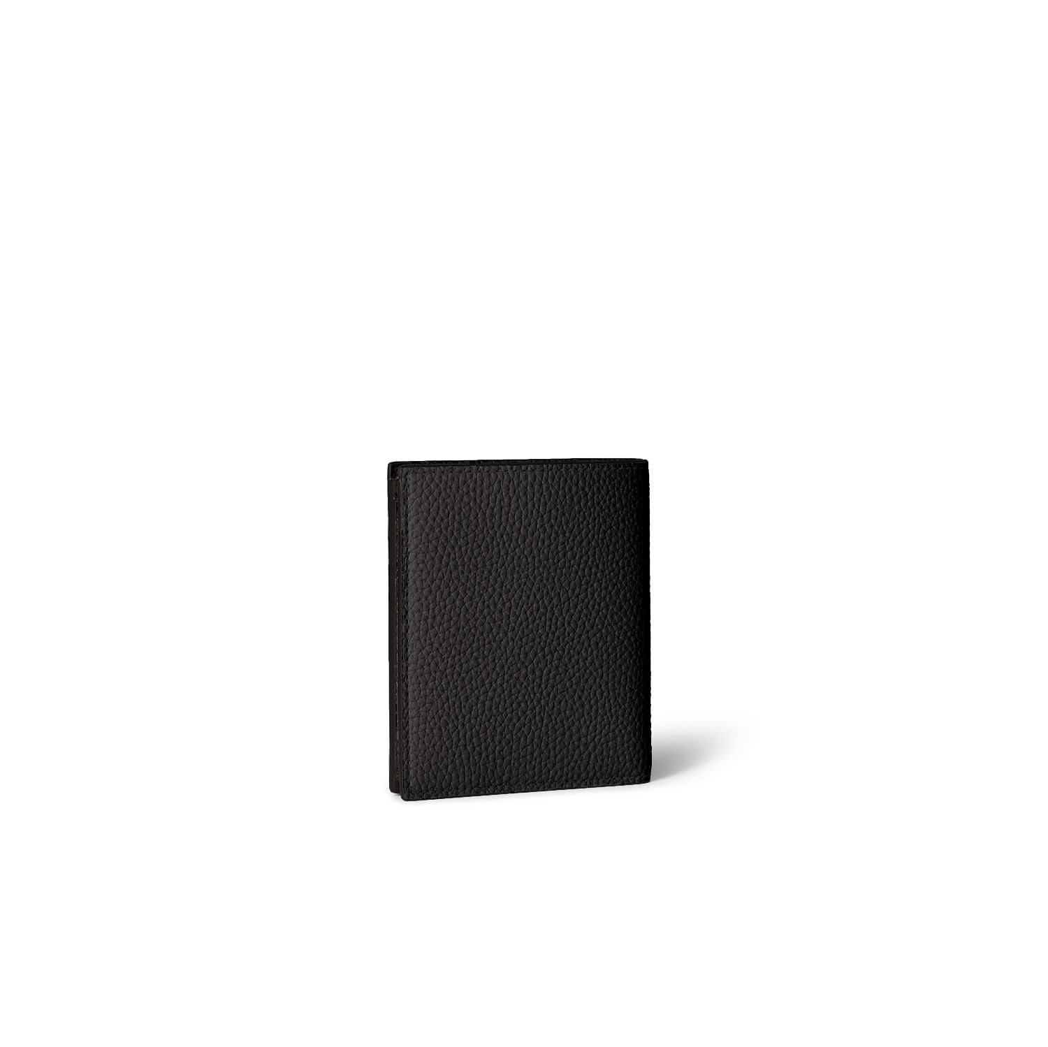 

BONAVENTURA All Shrink Leather Bifold Wallet Wallet Made with the Finest European Genuine Gift [Black] Leather, Leather, (BWAT9S-BK) чорний