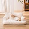 Pet Couch Bed, Washable Cat Beds for Medium Small Dogs & Cats up to 25 lbs, Dog Beds with Non-Slip Bottom, Soft Puppy Sofa Beds