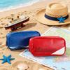 Waterproof PU Leather Pencil Case High Capacity Pencil Pouches Multi Compartment Zippered Pen Bag For Student Adult Kid