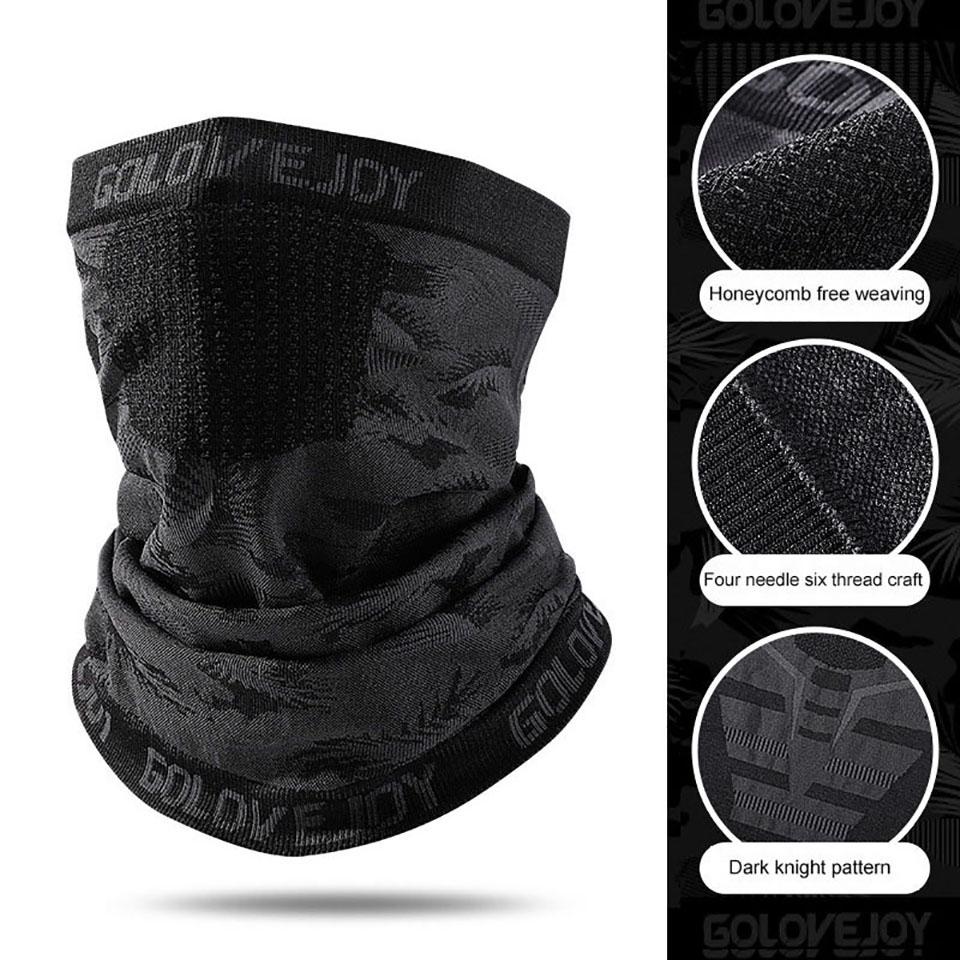 Gobygo Radmaske Hochelastisches Sport-Stirnband Sonnenschutz Staubschutz Feuchtigkeitsabsorbierend Atmungsaktiv Outdoor-Sport