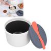 PP-Material Mikrowellen-Reiskocher 2-lagiges Design Mikrowellen-Kochgeschirr-Set Zum Kochen von Gemüse