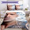Dwayne Johnson Customize Text Bed Linens Perfect for Decorate room Wrinkle Resistant Custom Room Decor Birthday/Christmas Gift Idea