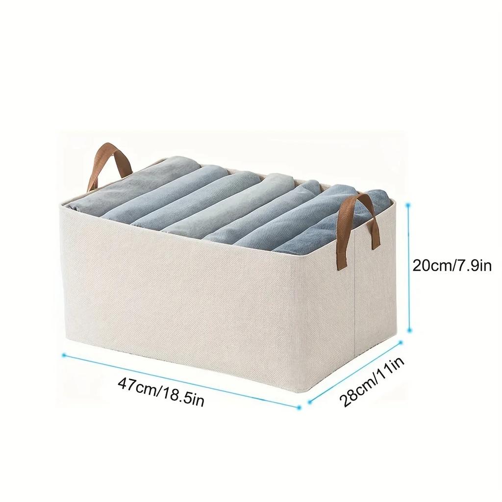 Storage Box For Clothes Washable Folding Drawer Type Household Clothes And Trousers Organizing Wardrobe, Storage Basket