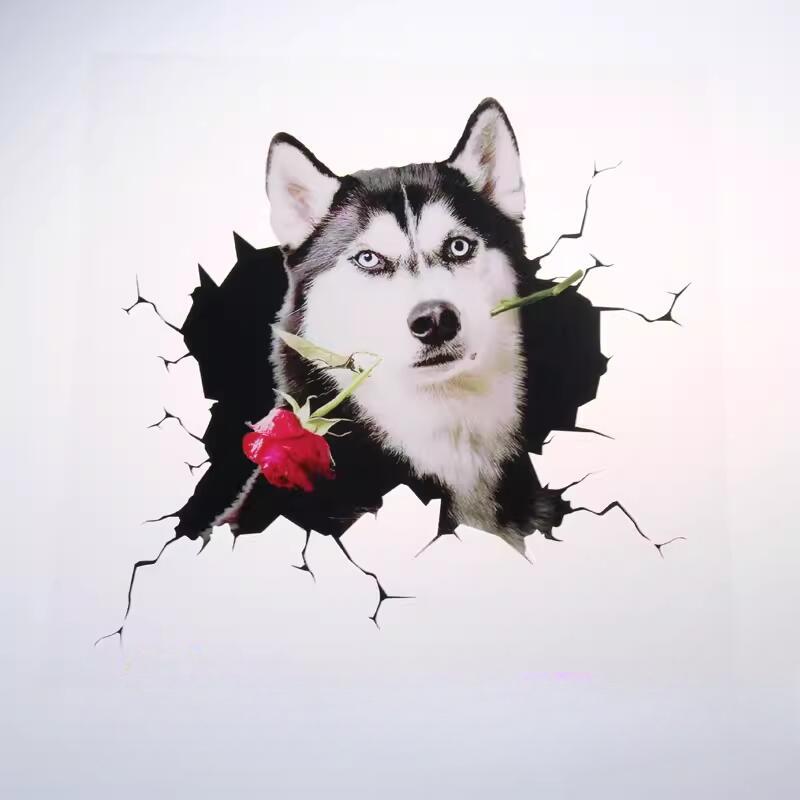 3D Cat Car Stickers Auto Body Bumper Cover Scratches Motorcycle Front Cowl Fuel Tank Decor Removable Animal Vehicle Accessories