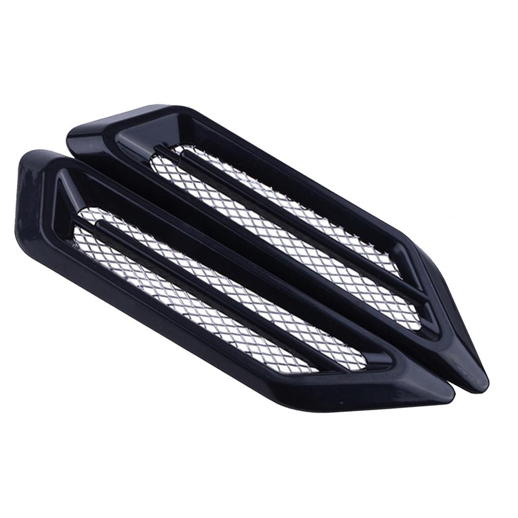 Car Exterior Hood Air Flow Side Fender Vent Intake Air Wing Cover Trim Car Styling Shark Gill ABS 3D Decoration New Decorations
