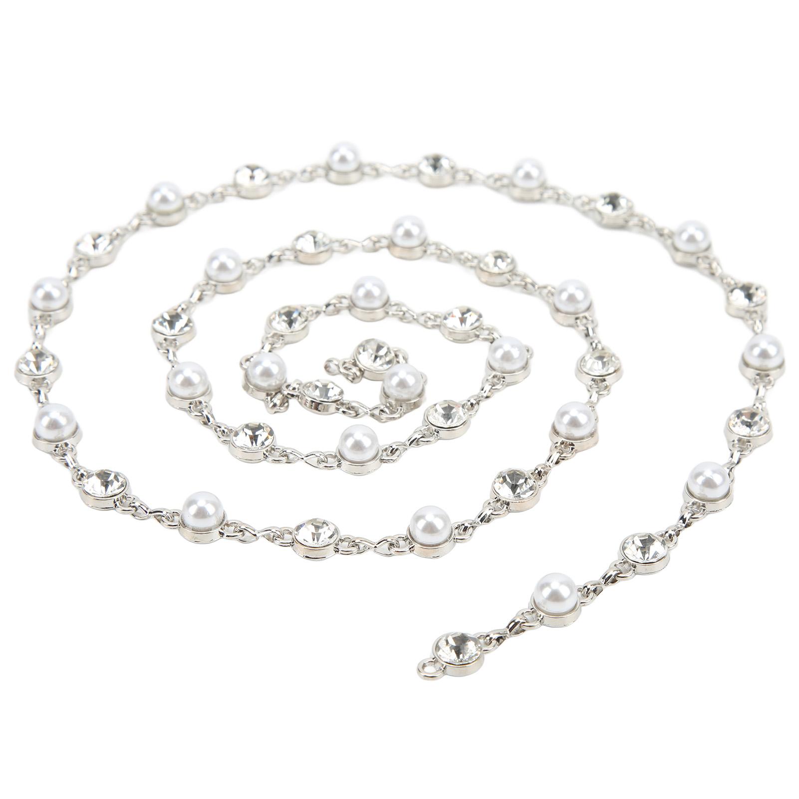 

1Yd Pearl Rhinestone Tassel Chain Отделка Высокоглянцевая 1 см Ширина Стразы Отделка Цепочка для DIY Одежда