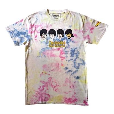 The Beatles Unisex Yetişkin Sarı Denizaltı Kafaları ve Apple Bonkers Yıkanmış Tişört