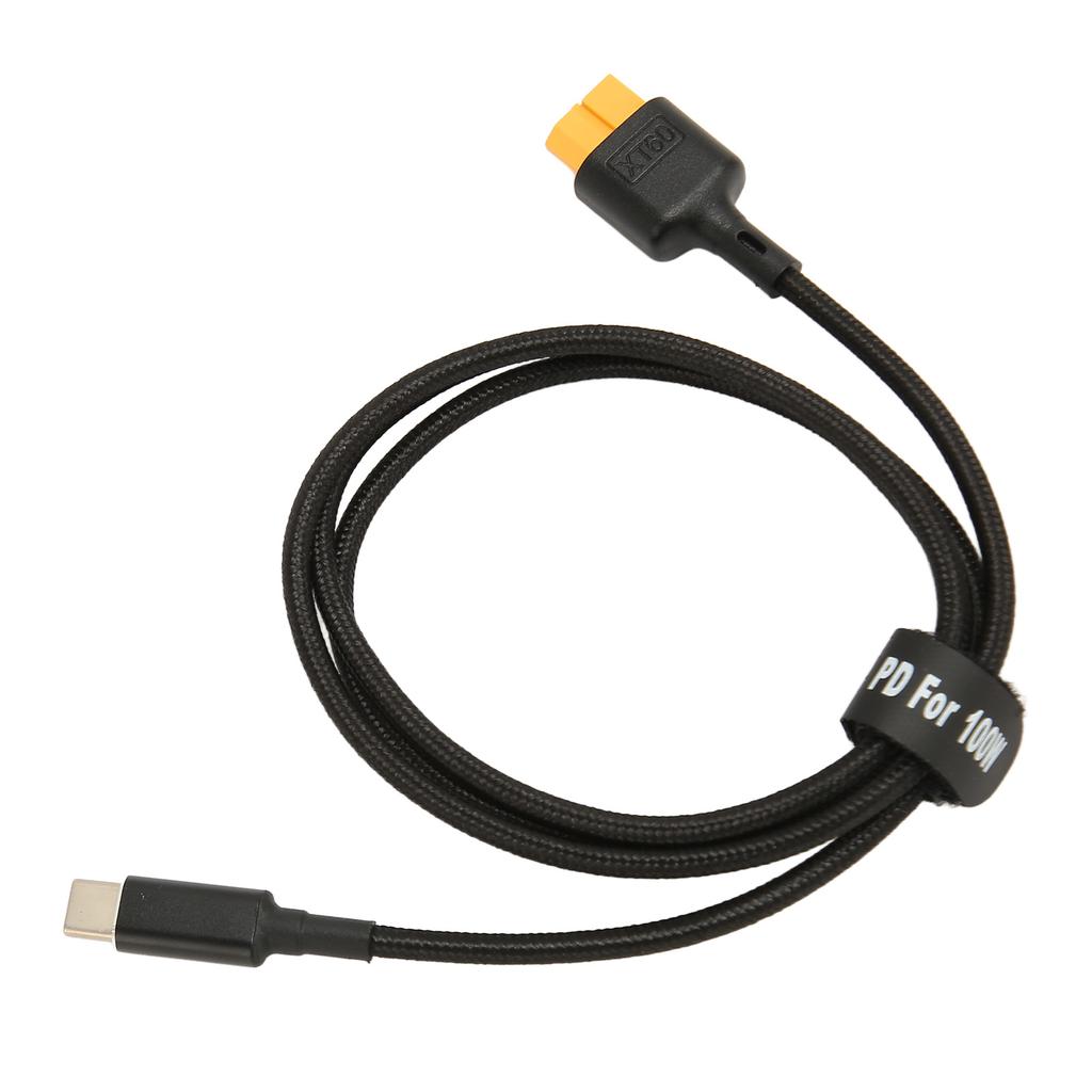 Type C To XT60 Charging Cable PD 100W Charging USB C To XT60 Female Charger Cord for Tool Kitrc M7