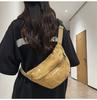Vintage Washed Canvas Bag Chest Bag Crossbody Bag