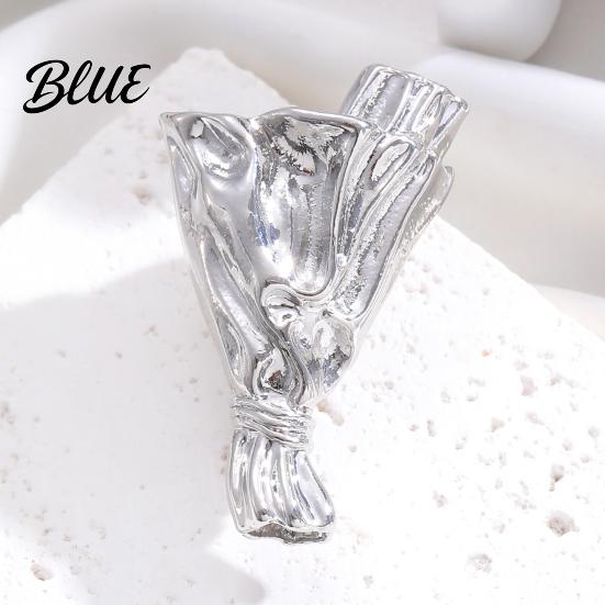Floral Brooch Pin Flower Holder Bouquet Wearable Vase Insert Real