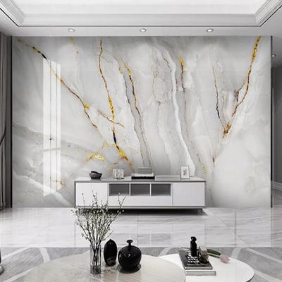 Tapet Modern Luminos Marmură Aurie Peisaj Mural Fundal Decor Decor Sufragerie Dormitor Home Decor