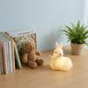 Rabbit Night Light Decorative Figurine Glowing Table Lamp Bedroom Ornament Soft Light Nighttime Ambient Lighting for Kids and Adults