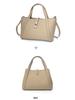 2025 Handheld Crossbody Cowhide Bucket Bag for Office Workers - Large Capacity