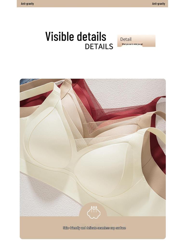 Women's Seamless Anti-Gravity Lifting Bra—Soft, Supportive, No Underwire, Fixed Cup, Anti-Sagging.