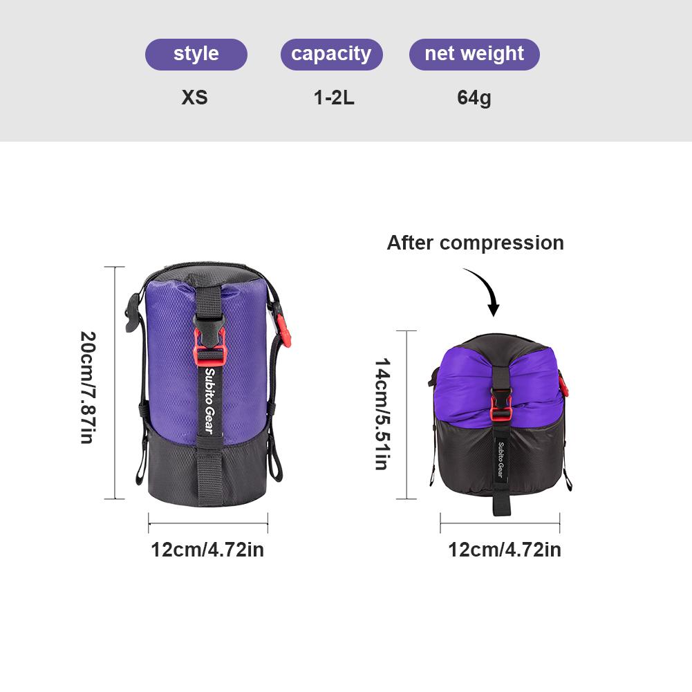 Sleeping Bag Compression Storage Bag Waterproof Ultralight Sleeping Bag Stuff Sack Multi-Purpose Space Saving for Down Jackets