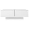Vidaxl Coffee Table, White, 90X60X31 Cm, Wood-Based Material