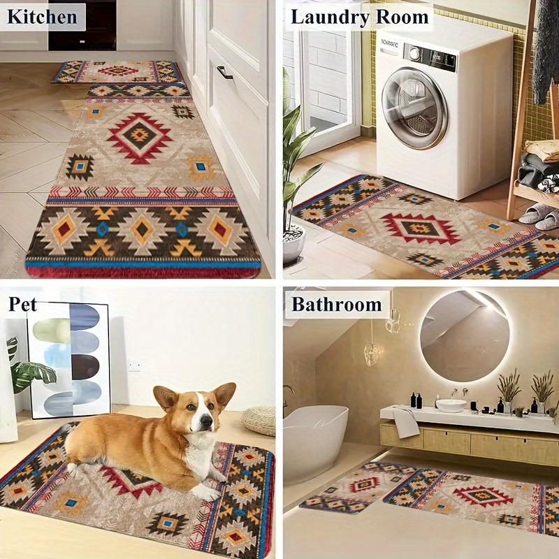 1PC 3D Pattern Kitchen Rug Non-Slip Door Mat Pop design Bathroom Rug Bath Mat Carpet for Home Sink Laundry Decor
