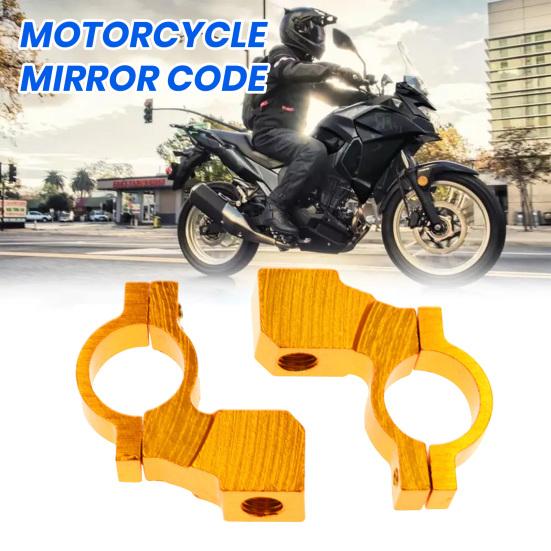 1 pár Závit zrcátka pro montáž na řídítka M10 Hliníkový držák zpětného zrcátka