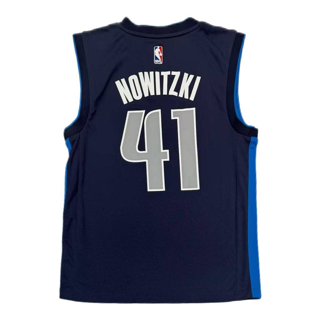 Adidas NBA Dirk Nowitzki Mavericks Number 41 V-Neck Sleeveless Basketball Jersey Unisex jersey 7818A-3R3-AEB163