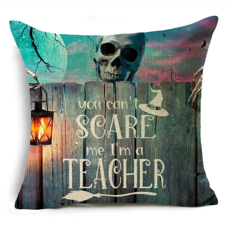 Halloween Pillow Cover Dark Moon Night Festive Atmosphere Sofa Decoration Waist Pillow Cushion Cover 40*40cm/45*45cm/50*50cm