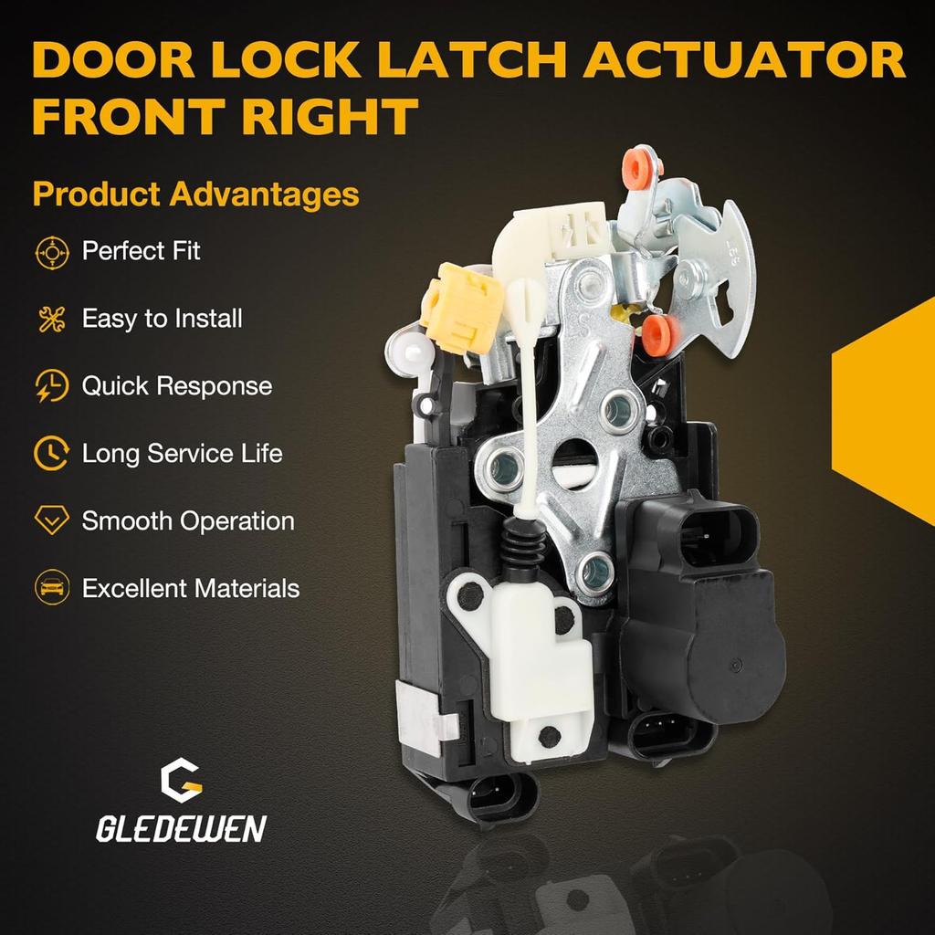 Door Lock Latch Actuator Front Left Driver Side, Compatible with 1999-2000 Chevrolet Silverado Suburban Tahoe GMC Sierra Yukon XL, Replaces# 931208