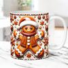 3D New Christmas Christmas Gingerbread Man Ceramic Coffee Mark Cup Tea Cup Gingerbread