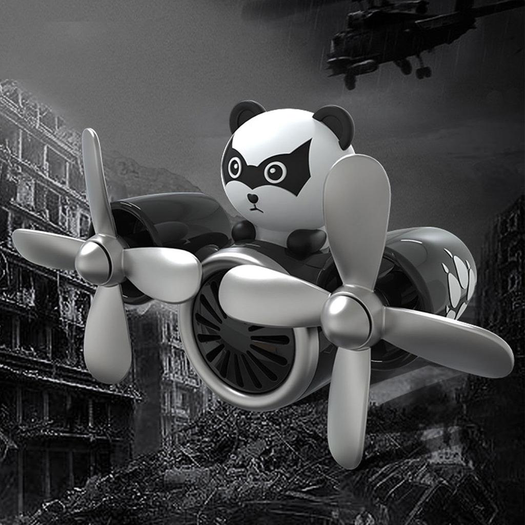 Auto Flugzeug - Auto , Niedlicher Tierpilot Rotierender Propeller