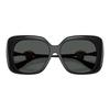 Versace Personalized Design Injection Square Sunglasses Women's Black 32482332 VE4499U GB1/87 57-Black M-glasses Case