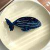 Stylish Acetate Hair Claw Clip Ocean Theme Hair Barrette Feature Marine Life Theme White Blue Ponytail Holder