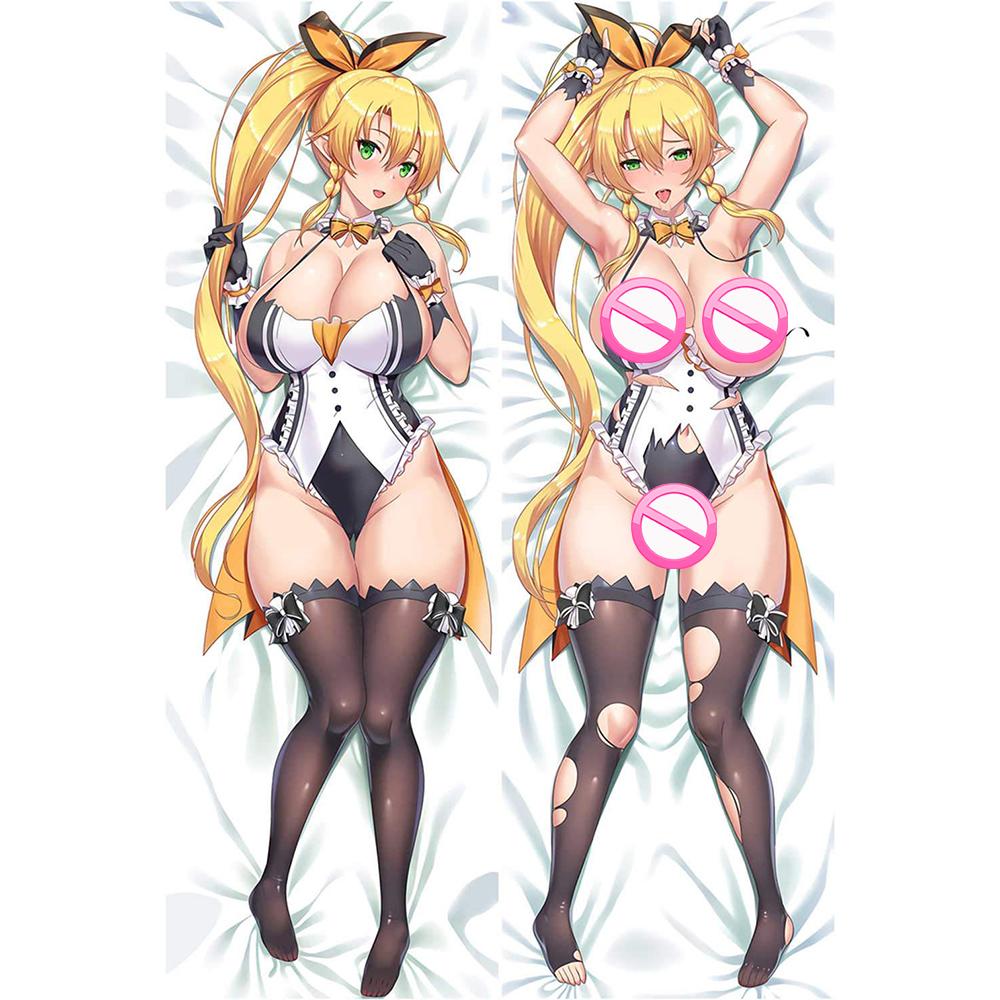 Sword Art Online Povlečení Leafa Dakimakura Otaku Povlak na polštář Upravte si kreslenou anime hru Objímací tělo Povlak na polštář