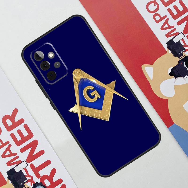 Freemasonry Logo Symbol Case For Samsung Galaxy A52 A32 A12 A56 A36 A16 A13 A23 A33 A53 A54 A34 A14 A15 A35 A55 A17