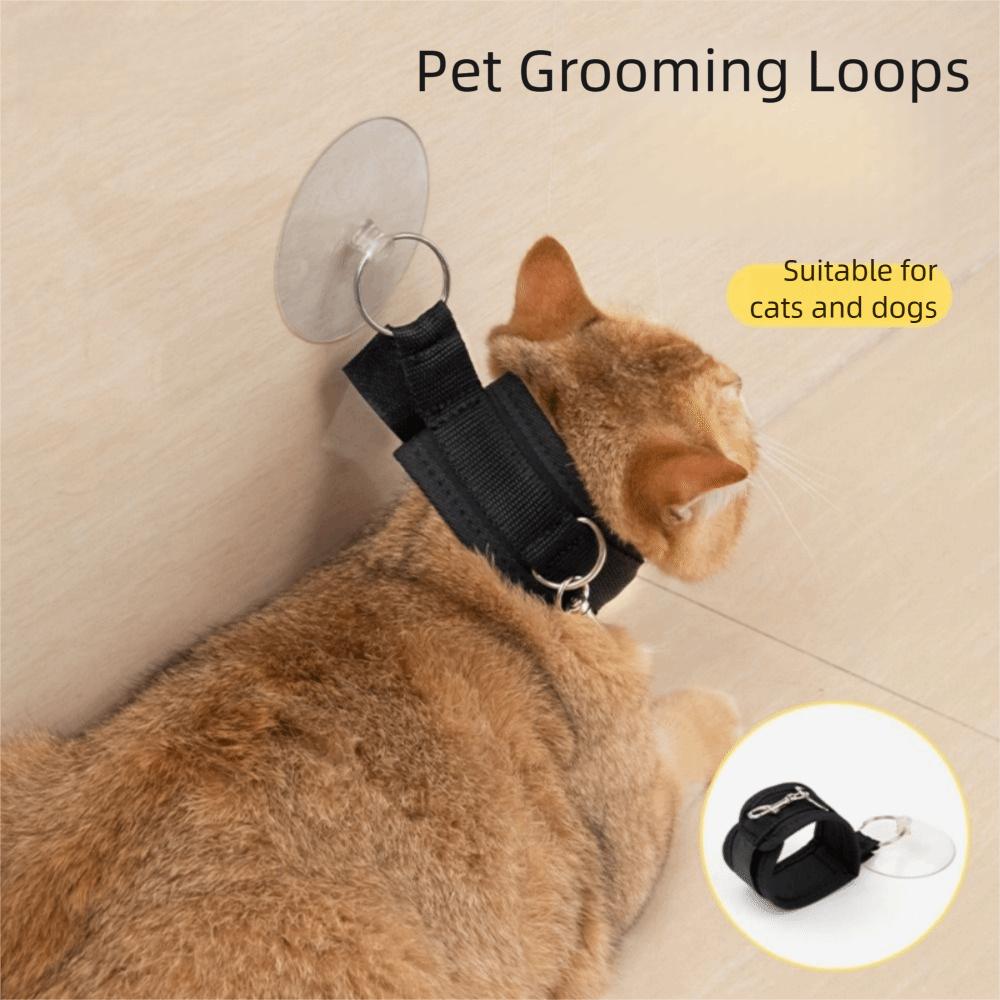 Adjustable Dog Bathing Fixer Portable Cat Grooming Collar Safe Cat Restraint Straps Puppy Care
