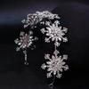 Luxury Floral Bridal Tiaras Sparkling Pageant Diadem Headband  Women Special Events