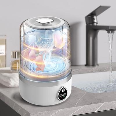 Mini Çamaşır Makinesi Çamaşır Yıkama Makinesi Sessiz Kompakt 2 Yıkama Modu LED Ekran, Bebek Giysileri için