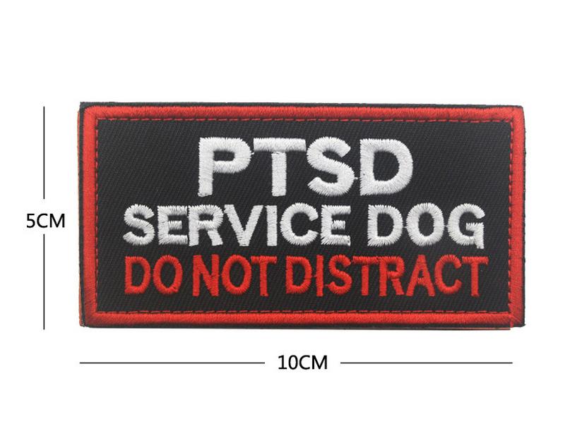 Individuelles Hundegeschirr Klettverschluss-Patch: Servicehund Abzeichen & Trainings Moral Abzeichen