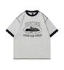 American Street Trendy Brand Corteiz Alcatraz Color Matching Printing Men's and Women's Loose Round Neck Retro Short-sleeved T-shirt Summer