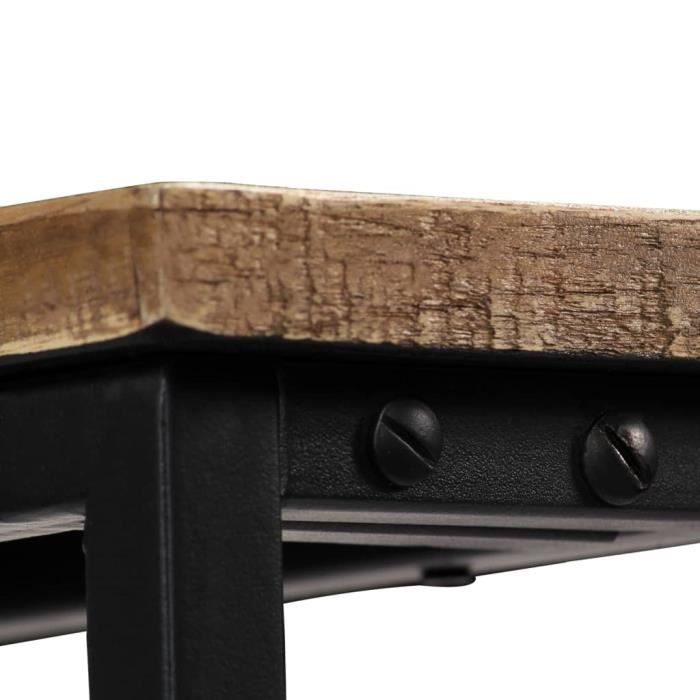 VidaXL Table console Teck recyclé massif 90 x 30 x 76 cm
