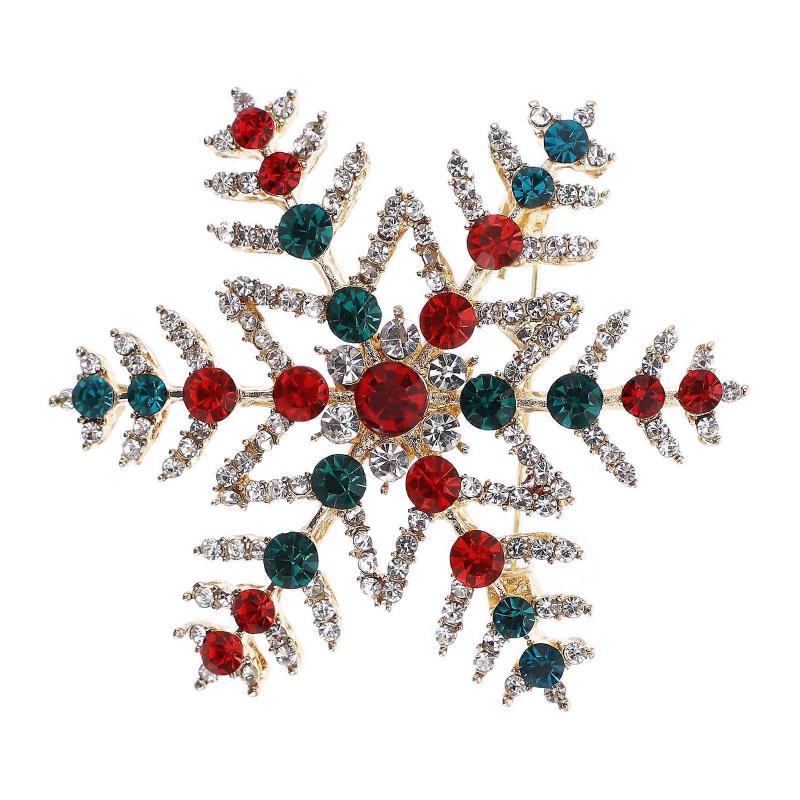 Snowflake Brooch Christmas Series For Women Festive Gatherings 1Pack